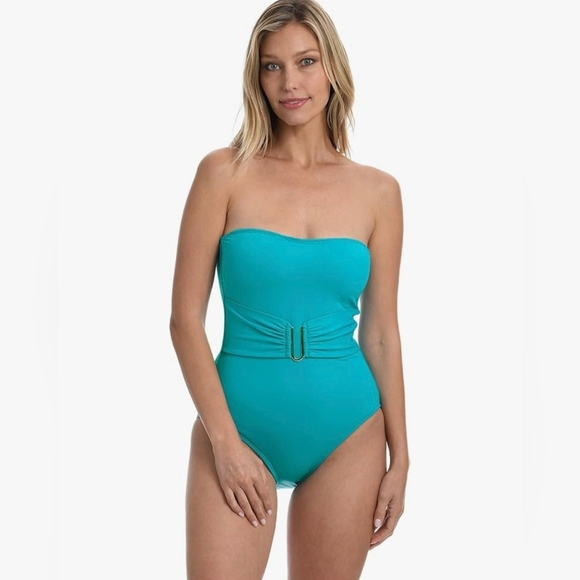 La Blanca Other - La Blanca Women's Standard Island Goddess Bandeau One Piece Swimsuit #629
